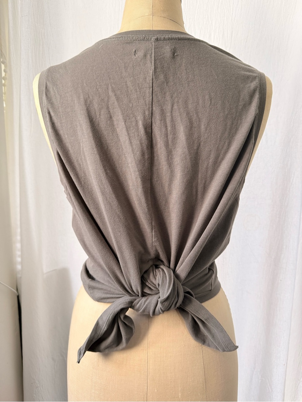 Natural by Known Supply, Organic Cotton Muscle top sz L